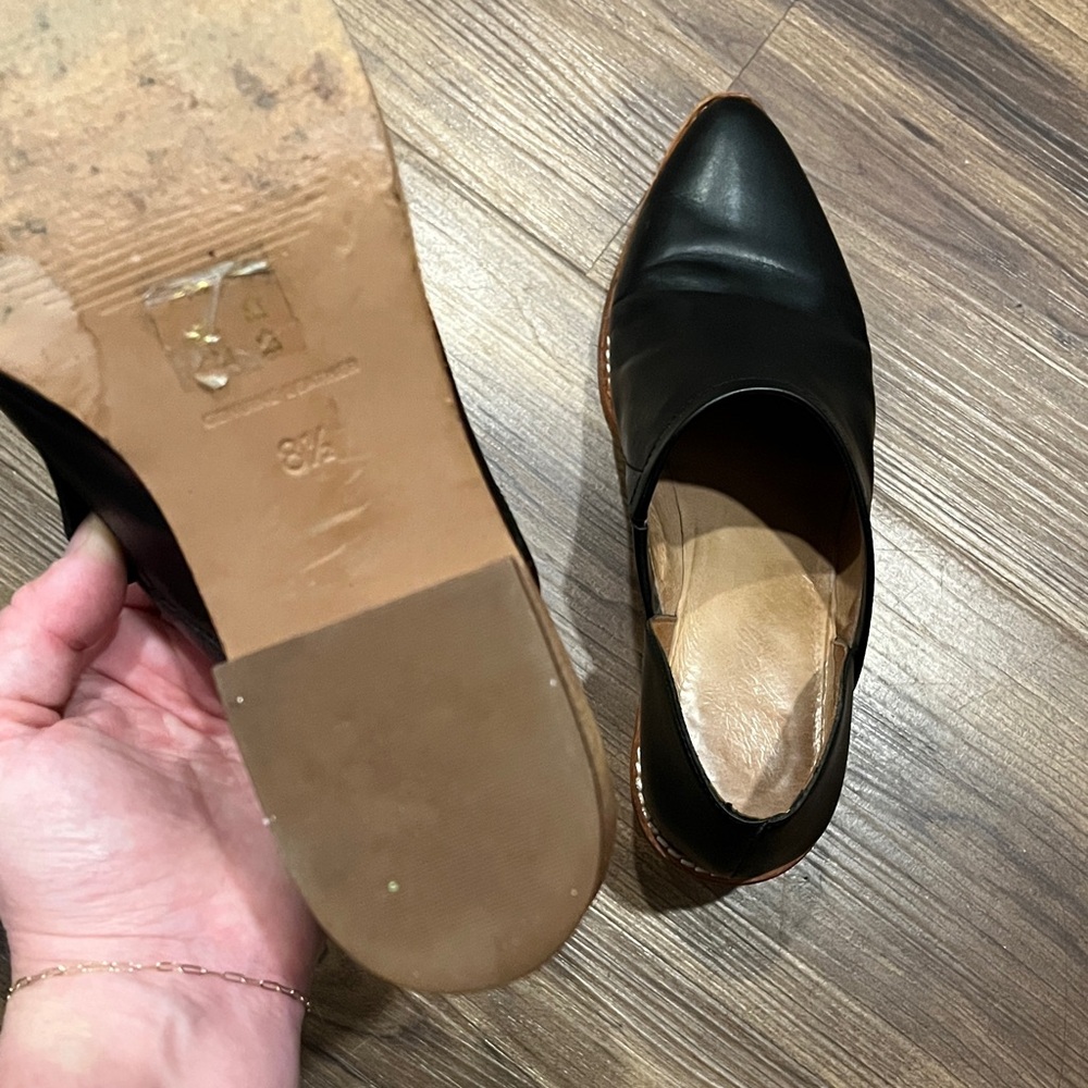 Madewell Brady Black Leather Lowcut Boots